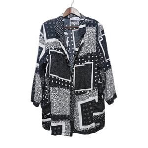 Vintage A Personal Touch Patchwork Blazer  Women's Plus Size 22W USA Maximalist